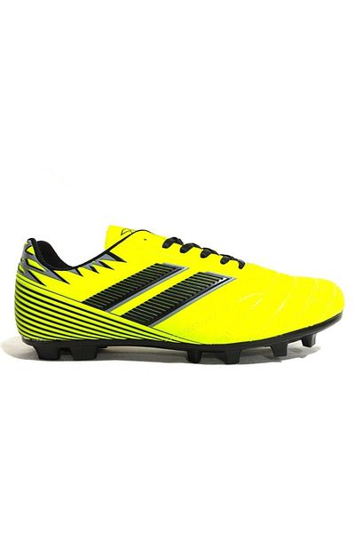 Kinetix Neon Green Black Lace Up Astroturf Football Shoes