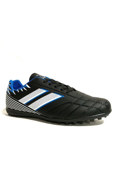 Kinetix Black Blue Lace-Up Astroturf Shoes