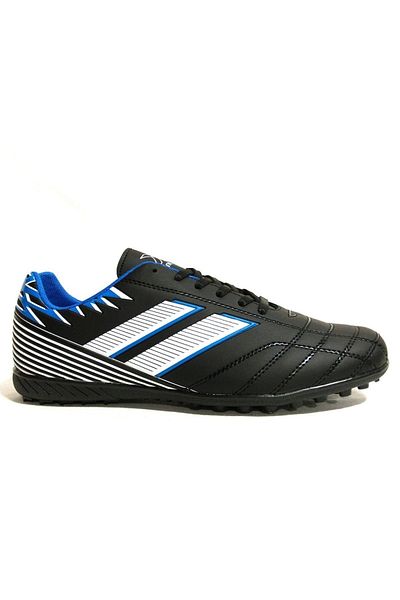 Kinetix Black Blue Lace-Up Astroturf Shoes