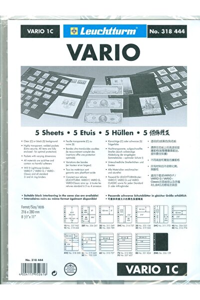 Leuchtturm Varıo 1c Kağıt Para, Efemera Föyleri