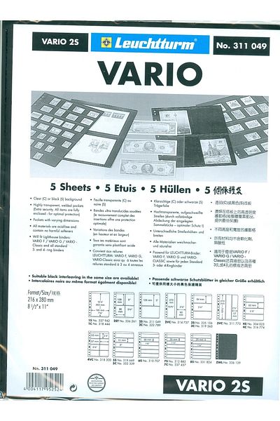 Leuchtturm Vario 2s Paper Money Efemera Föiler