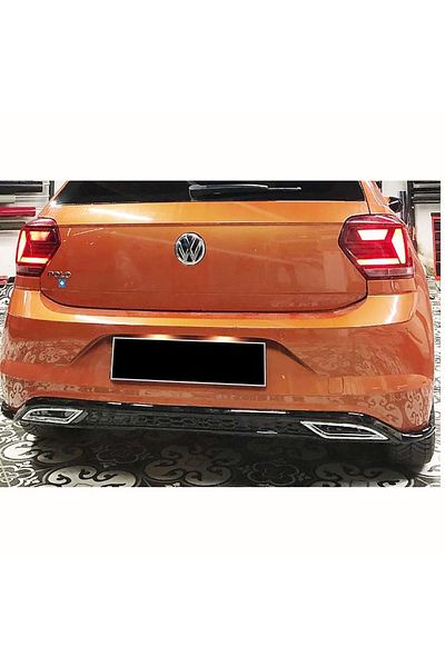 OMGARAGE Vw Polo Mk6 Sport Difuzor Piona Black Egzoz Ucu Kromlar 2018 2019 2020 Fiyat Yorumlar Trendyol