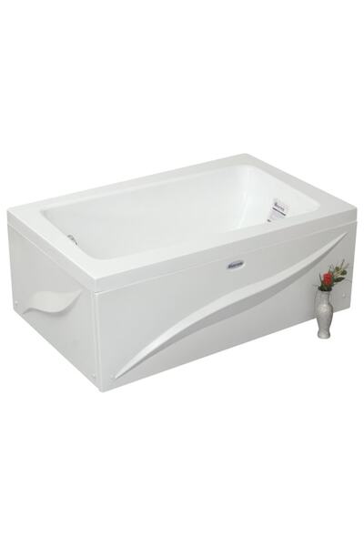 Waterway Nebraska Mini Dikdörtgen Küvet 120x80 H 43 Gövde Metal Ayak Dört Yön...