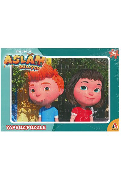 Adel Trt Çocuk Aslan 48parça Frame Puzzle (24x34cm)