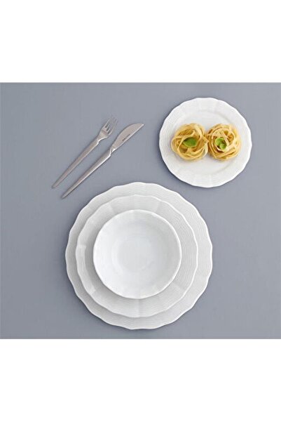 Porland Wavy Beyaz 24 Parça 6 Kişilik Yemek Takımı 04por033757