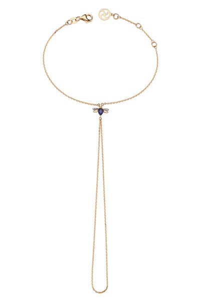 BEE GODDESS Petek Arı Safir&pırlanta Altın Şahmeran