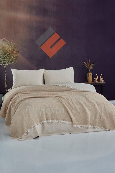Ersperto 4 Layer Muslin Pique Double Ecru