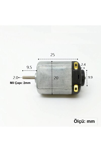 Genel Markalar 3v 6v Dc Motor 130 Dc Motor Oyuncak Motoru