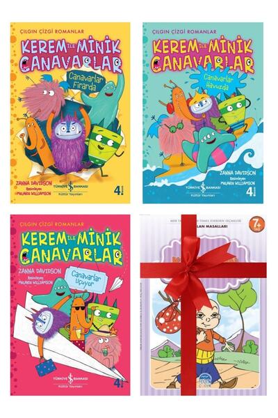 TÜRKİYE İŞ BANKASI KÜLTÜR YAYINLARI Kerem Ile Minik Canavarlar Canavarlar Fir...