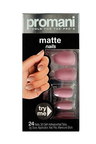 Promani Matte Takma Tırnak Kiti Şeker Pembesi - Pr-5019