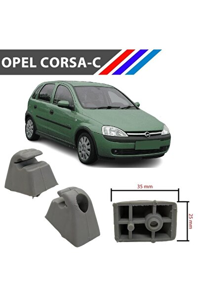 ZETOTO Opel Corsa C Stalp Parasolar Culoare Gri Set 2 Piese 1993 - 2006