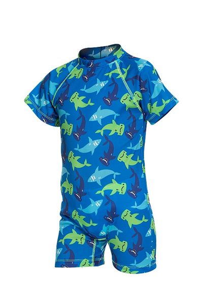 Emayo Baby Jumpsuit Swimsuit +40 Sharks with UV Protection