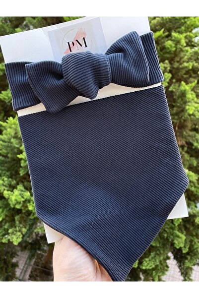 Peri Masalı Double Layer Ribbed Baby Scarf & Drool Bib with Two Snaps