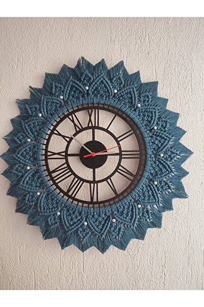ZUDEEY Duvar Saati, Makrome Duvar Saati, Ev Dekorasyon Ürünü