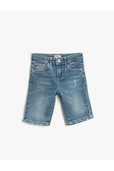 Koton Bermuda Denim Shorts with Pockets