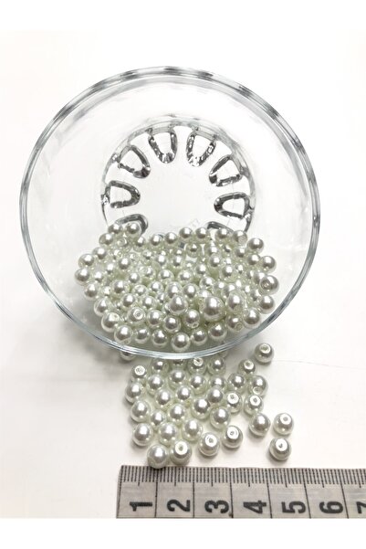 Bride Aksesuar Dünyası Λευκές Γυάλινες Πέρλες 6 Mm-ıbc-1085 – Διακοσμητική Λω...