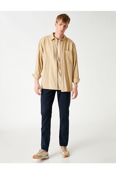 Koton Linen Blend Chino Trousers