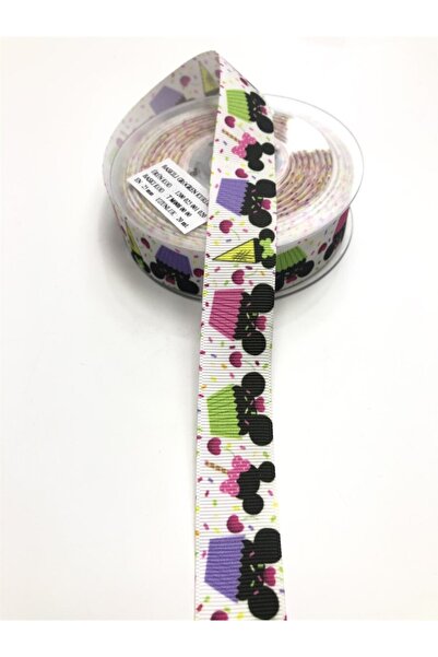 Bride Aksesuar Dünyası Panglică Grosgrain cu Motiv Înghețată 2,5 Cm – Panglic...