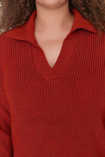Trendyol Curve Thessaloniki Knit Knitwear Sweater - Tile Shirt Collar TBBAW23AN00081