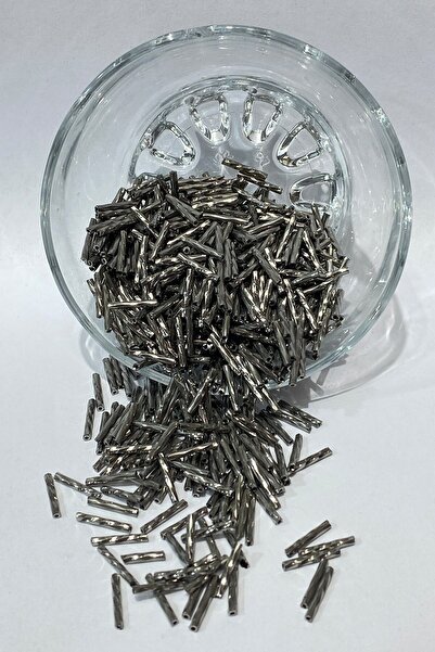 Bride Aksesuar Dünyası Видове мъниста Антрацитно сиво дълго тръбни мъниста 1 ...