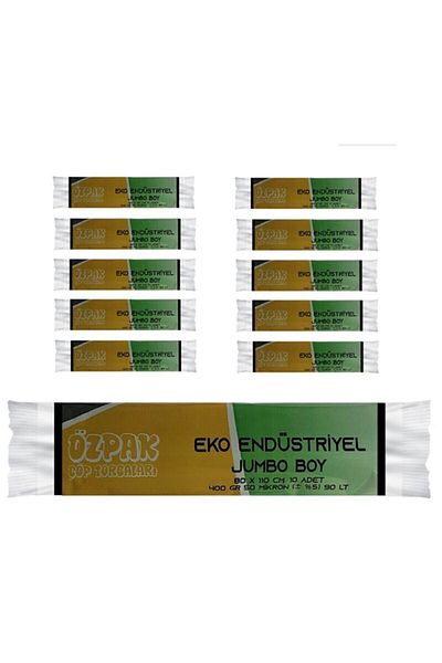 Özpak Extra Strong Özcan Jumbo 20 Rolls - Industrial Garbage Bag Jumbo 400 Gr