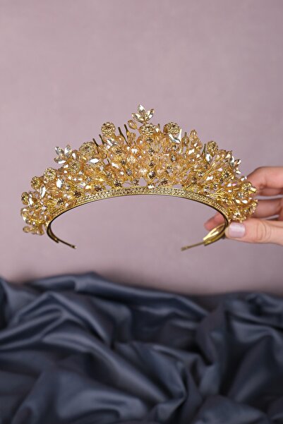 Bride Aksesuar Dünyası Coroana de mireasa Henna cu margele de cristal Akbahar...