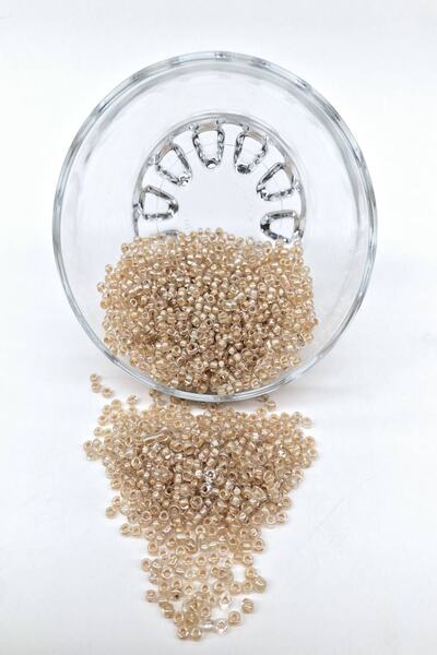 Bride Aksesuar Dünyası Mărgele de nisip de culoare nurcă deschisă 3 mm – Mărgele