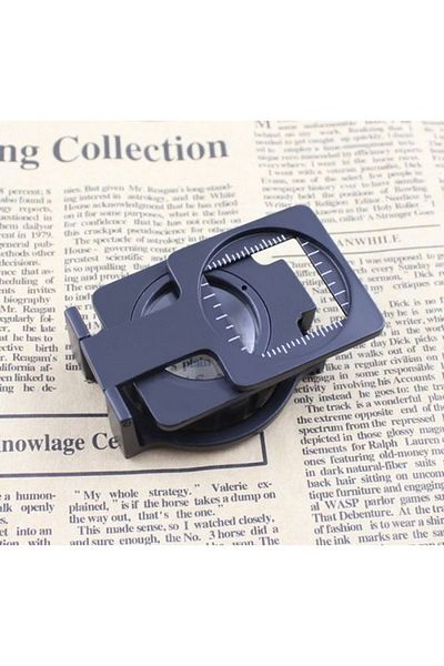 Nikula Fabric Control Magnifying Glass For Textilists Folding Metal 15x Magnification