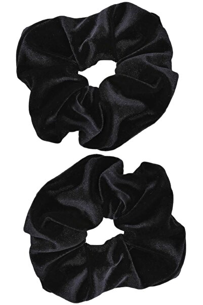 HLL DESİNG 2 bucăți de cataramă elastică pentru păr din catifea neagră