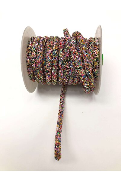 Bride Aksesuar Dünyası Panglică Brodată Mărgele Colorate 1 Cm – Panglică