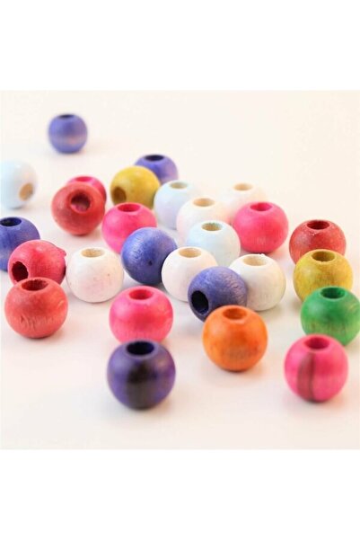 Bride Aksesuar Dünyası Vrste perli Mješovite boje Drvene perle 24 mm 1 pakova...