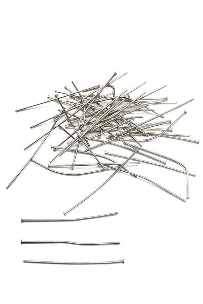 FdayAksesuar Видове мъниста Сребриста брошка за бижута 0,45 см – Мънисто