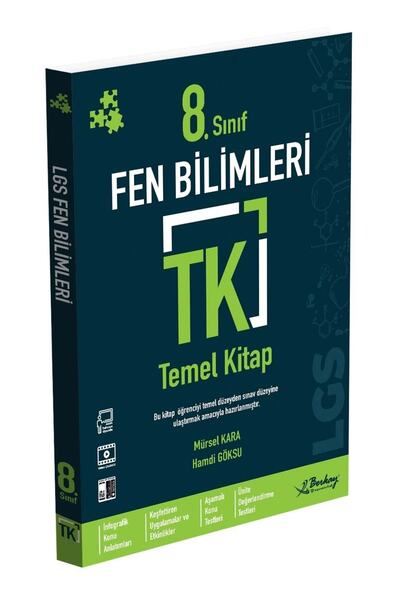 Berkay Yayıncılık 8.sınıf Tk Fen Bilimleri Temel Kitap