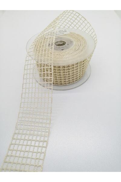 Bride Aksesuar Dünyası Bandă de păr Panglică din plasă crem întunecată 2 metr...