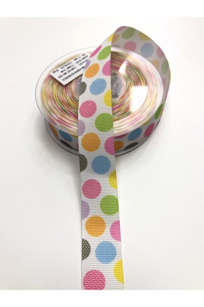 Bride Aksesuar Dünyası Panglică Grosgrain cu Motive Colorate 2,5 Cm – Panglic...