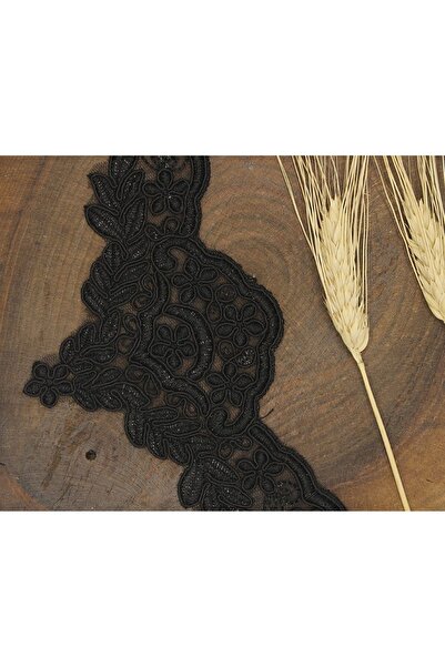 FdayAksesuar Διακοσμητική Κορδέλα Αξεσουάρ Μαύρη Γαλλική Γκιπούρ 2513 – Διακο...