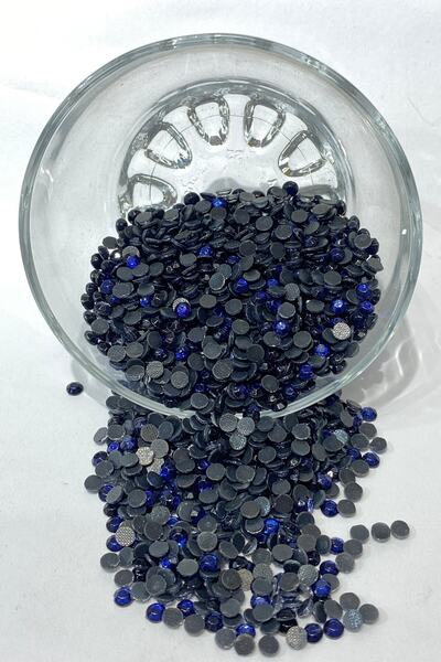 Bride Aksesuar Dünyası Лепило за нагласяне с ютия, тъмно синьо, 1 пакет, 25 г...