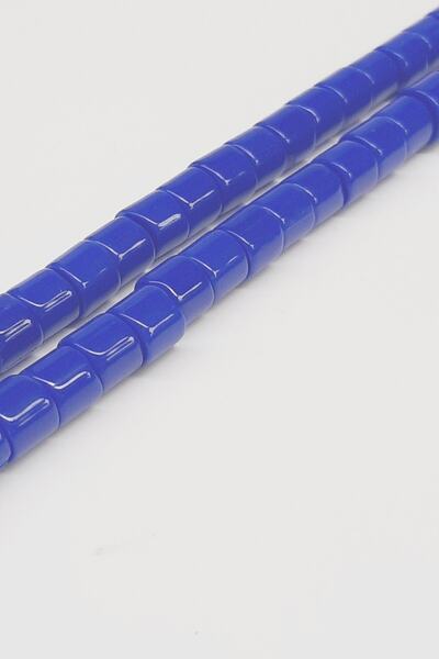 Bontex Vrste perli Kobalt plava Plave cilindrične mat perle – Perle