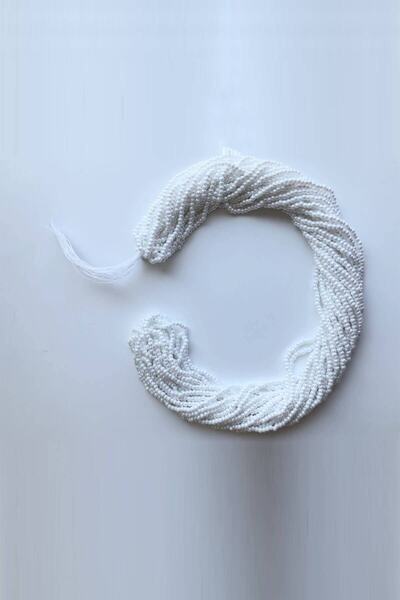 Bride Aksesuar Dünyası Sortiment de mărgele albe din nisip – Mărgele