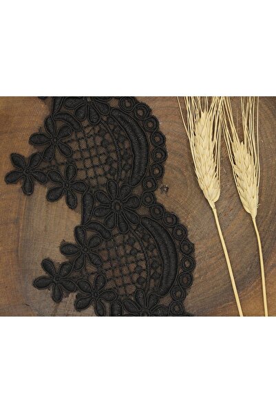 FdayAksesuar Διακοσμητική Κορδέλα Αξεσουάρ Μαύρη Γαλλική Γκιπούρ 970 – Διακοσ...