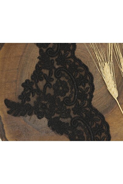 Bride Aksesuar Dünyası Accesoriu Panglică Decorativă Guipure Negru Franțuzesc...