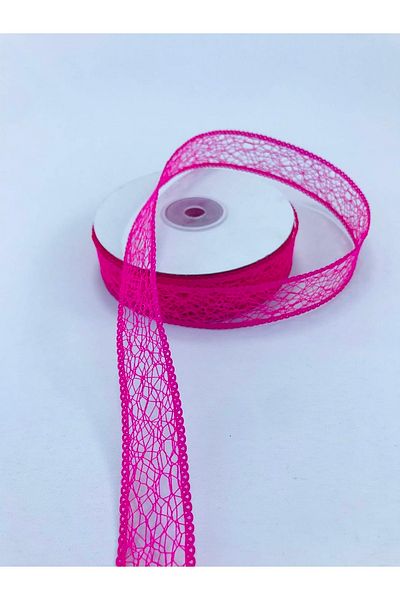 GELD Fuchsia Network Ribbon 5 Meters Packaging Material Decoration Ribbon – Ribbon – Ribbon
