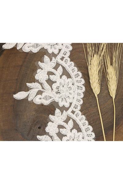 Bride Aksesuar Dünyası Accesoriu Panglică Decorativă Guipure Franțuzesc Alb 1...