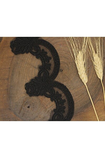 Bride Aksesuar Dünyası Διακοσμητική Κορδέλα Αξεσουάρ Μαύρη Γαλλική Γκιπούρ 25...