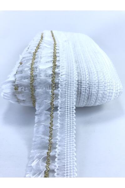 Bride Aksesuar Dünyası Franjuri din aur alb, ciucuri, 5 metri pentru decorare...