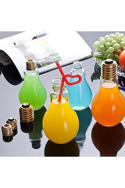 Anadolu Saray Çarşısı 200 ml Bulb Design Glass Cup Trend Juice Presentation and Dessert Cup |   Vase - 1 Piece