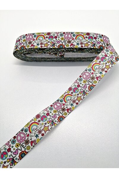 Bride Aksesuar Dünyası Panglică Grosgrain Colorată cu Motiv Unicorn 2,5 Cm 3 ...