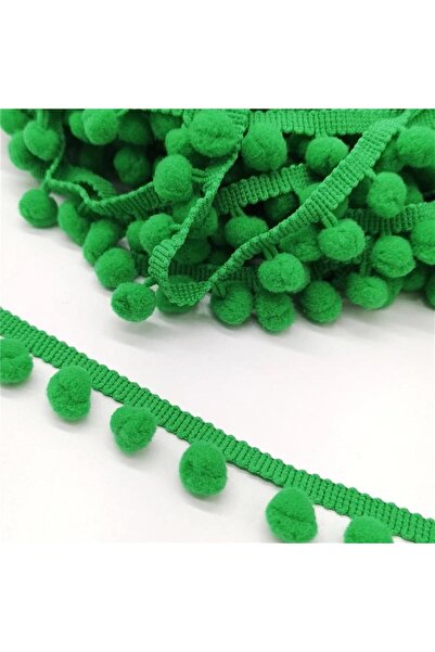 Bride Aksesuar Dünyası Panglică verde cu pompon – Panglică decorativă