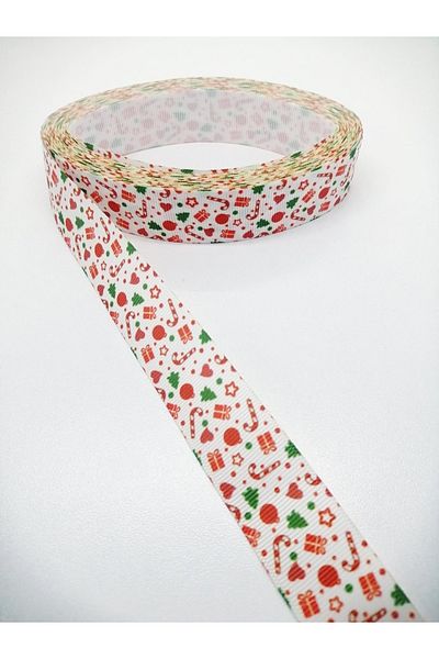 Bride Aksesuar Dünyası Pachet Cadou Panglică Grosgrain cu Motiv 2,5 Cm 2 Metri – Panglică – Panglică