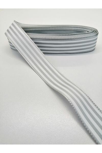 Bride Aksesuar Dünyası Siva Bela Prugasto Tafta Traka 2,5 cm 1 Metar – Traka
